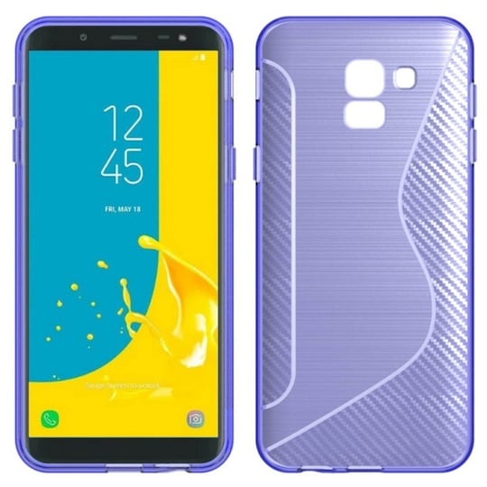 S Line Suojakuori Samsung Galaxy J6 2018 (SM-J600F)  - violetti