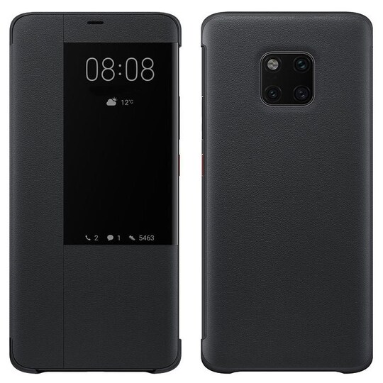 Smart View lompakkokotelo Huawei Mate 20 Pro (LYA-L29) - Musta
