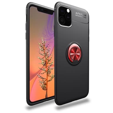 Slim Ring kotelo Apple iPhone 11 Pro Max (6.5 ")  - Musta / punainen