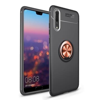 Huawei P20 Slim Ring kotelo (EML-L29)  - Musta / Rose