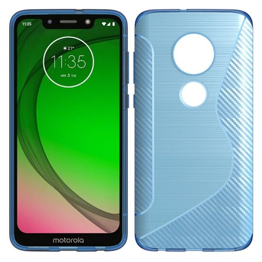 S Line Suojakuori Motorola Moto G7 Play (XT1952)  - sininen