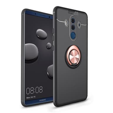 Huawei Mate 10 Pro Slim Ring kotelo (BLA-L29)  - Musta / Rose