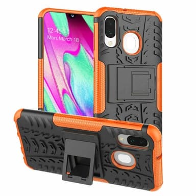 Iskunkestävä Suojakuori Samsung Galaxy A40 (SM-A405F)  - oranssi