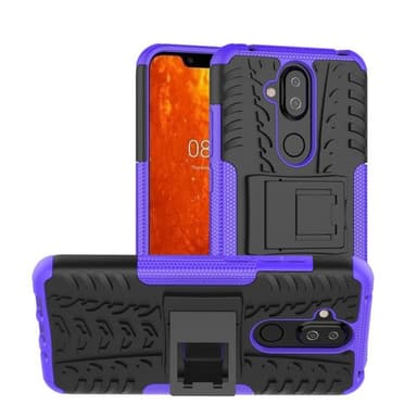 Iskunkestävä Suojakuori Nokia 8.1 2018 (TA-1128)  - violetti