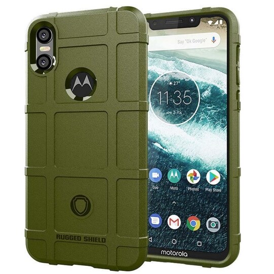 Rugged Shield suoja Motorola ONE (XT1941)  - vihreä