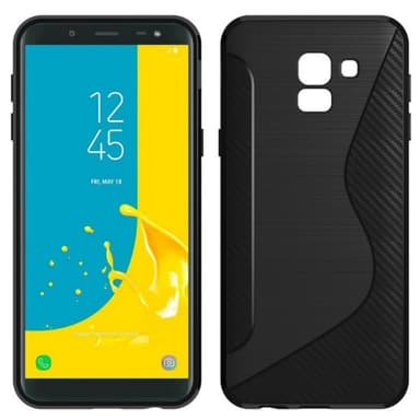 S Line Suojakuori Samsung Galaxy J6 2018 (SM-J600F)  - musta