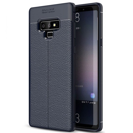Nahkakuvioitu TPU kuori Samsung Galaxy Note 9 (SM-N960F)  - sininen