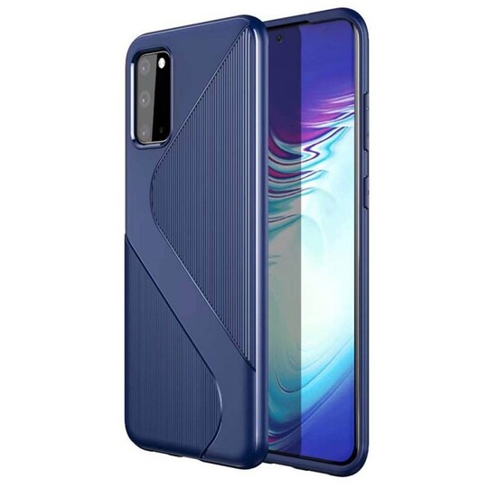 S-Case silikonikotelo Samsung Galaxy S20 (SM-G980F)  - sininen