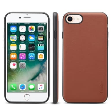 Denior aito nahkakuori Apple iPhone 7/8 (4,7 ")  - ruskea