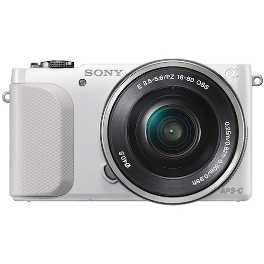 Sony NEX-3N järjestelmäkamera +16-50mm (valkoinen)
