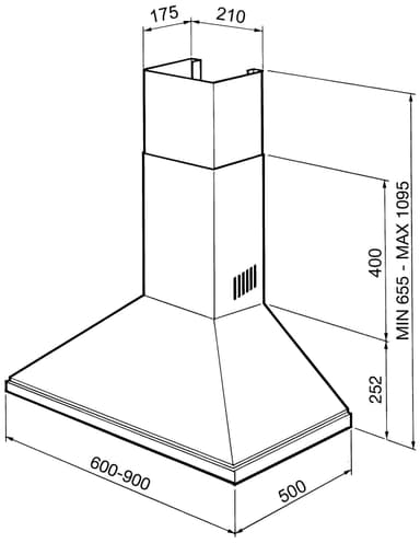 Smeg liesituuletin KSED95XE (ruostumaton teräs)