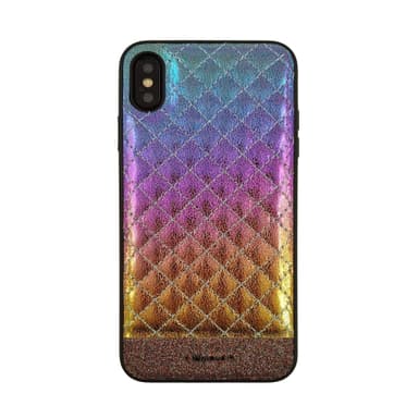 Vaaleanpunainen Metallinen iPhone Xs Max kuori