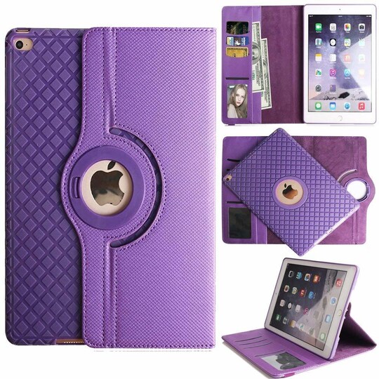 SKALO iPad Mini 4 Tikattu 360 Suojakotelo - Violetti
