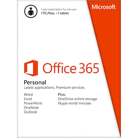 Microsoft® Office 365 Personal - PC Windows,Mac OSX