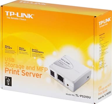 TP-Link MFP tulostinserveri 1 USB 10/100 tulostin/skannaus/fax, valk.