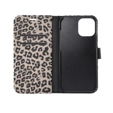Leopardikuvioinen lompakkokuori iPhone 12 Pro Maxille - Keltainen