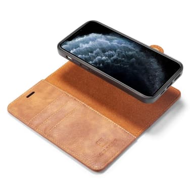 DG.MING iPhone 12 Mini Tyylikäs Lompakkokotelo - Ruskea