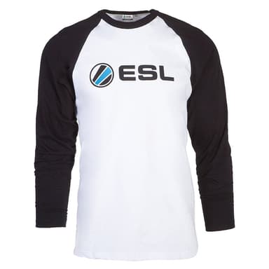 ESL pitkähihainen t-paita (XXL) (musta/valkoinen)