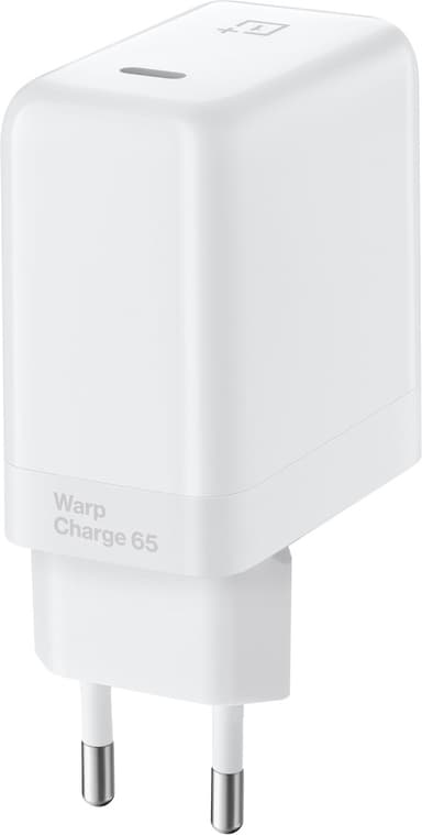 OnePlus Warp Charge 65 virta-adapteri (valkoinen)