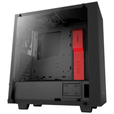 NZXT S340 Elite PC-kotelo (mattamusta/punainen)