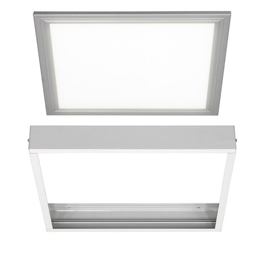 LED-paneeli 30x30 cm, valkoinen, alumiinikehyksellä varustettuna