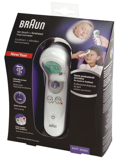 Braun No Touch & Forehead kuumemittari NTF3000