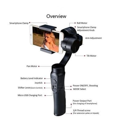 Gimbali videon vakautus matkapuhelimille