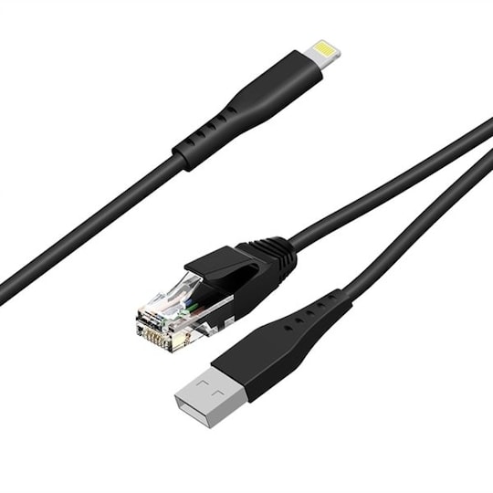 Lightning - ethernet ja USB sovitin iPhone & iPad