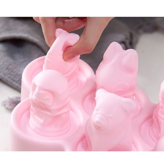 Popup-muotit silikonia jäätelölle