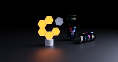 LifeSmart Cololight Pro RGB LED paneeli aloituspakkaus LS166A6 (6-kpl)