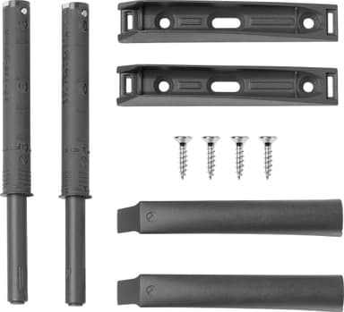 Epoq Push Opener avaaja kaapinovelle 37mm (harmaa) 2 kpl