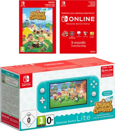 Nintendo Switch Lite Turquoise + Animal Crossing (EU)