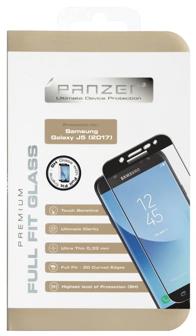 Panzer Full Fit Galaxy J5 2017 näytönsuoja (musta)