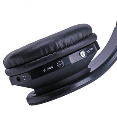 Tehokkaat bluetooth stereokuulokkeet - Musta taitettava