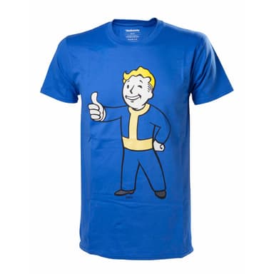 Fallout t-paita - Vault Boy Approves (sininen) (S)