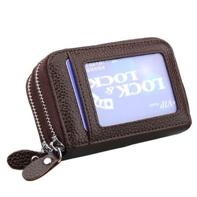 Ruskea Lompakko RFID suojalla - Useita lokeroita