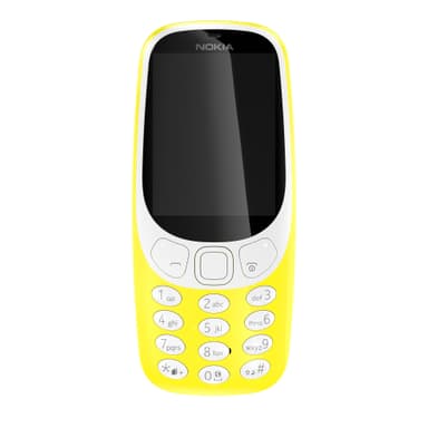 Nokia 3310 matkapuhelin (keltainen) - Vain 2G