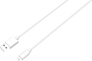 Essentials USB-A - Lightning MFi kaapeli 1m (valkoinen)