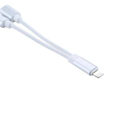 Dual Lataus / Mic / headset adapteri iPhone 8 / 7
