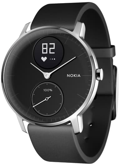 Nokia HR steel aktiivisuusranneke 36mm (musta)