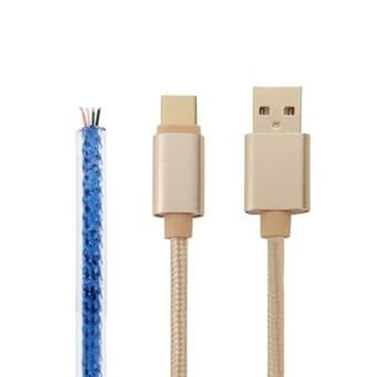 Usb-kaapeli nylonkangasta USB C 3.1 - USB 2.0