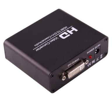 HDMI - DVI muunnin / adapteri + 3.5mm ääni