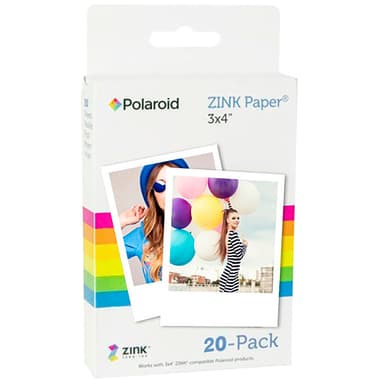 Polaroid ZINK Zero-Ink valokuvapaperi 3" x 4" (20 kpl)