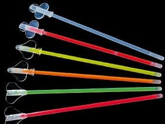Glowstick DrinkPinne 15-pack pitkäkestoisella valoteholla varustettuna