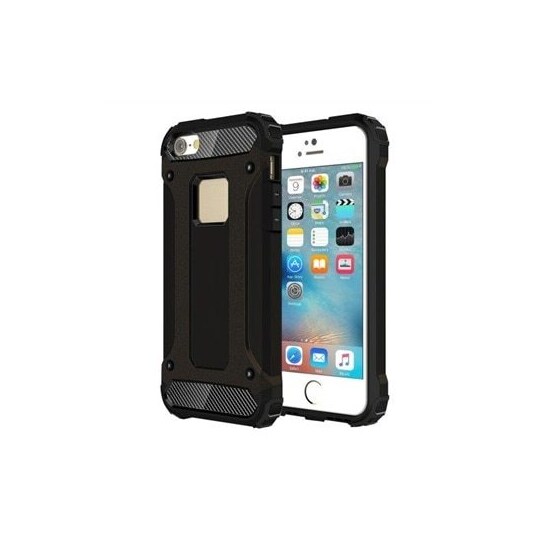 Luja Armor kuori iPhone SE - Musta