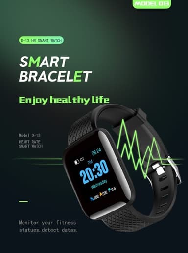 Smartwatch unen seuranta / verenpaine / syke / puhelu-id jne