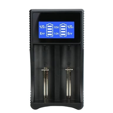 Akkulaturi SW-3 LCD 2kpl - 18650