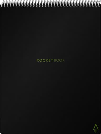 Rocketbook Flip Letter uudelleenkäytettävä lehtiö A4 (musta)