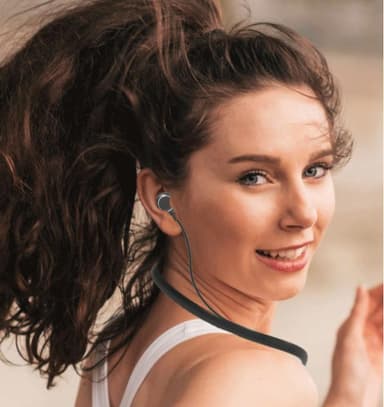 Langattomat urheilukuulokkeet, joissa on Bluetooth musta / harmaa