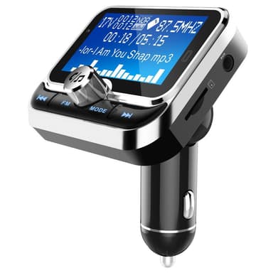 Bluetooth FM-lähetin ja autolaturi kaksois-USB 2.4V: llä